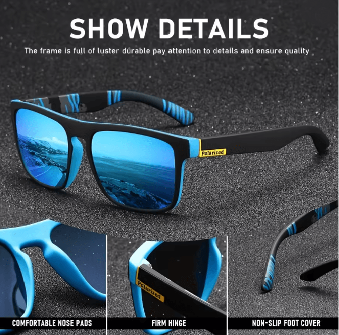 Vintage Square Polarized Sunglasses UV400 3