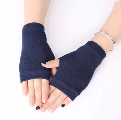 Chunky Knit Faux Wool Fingerless Gloves 3