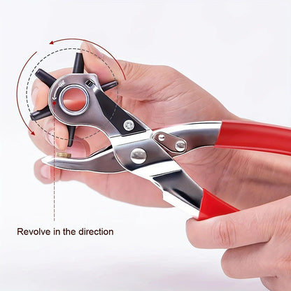Heavy Duty Leather Hole Punch  6 Size Manual Leather Hole Puncher 3