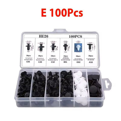 ClipMaster Auto Body Fastener  Retainer Kit  Universal Car Push Pin Rivet Set 5