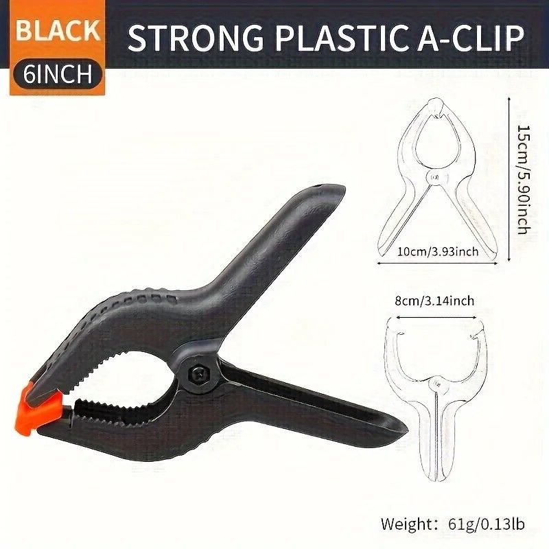PrecisionGrip Adjustable Nylon Spring Clamps  3469 Inch Carpentry Set 6