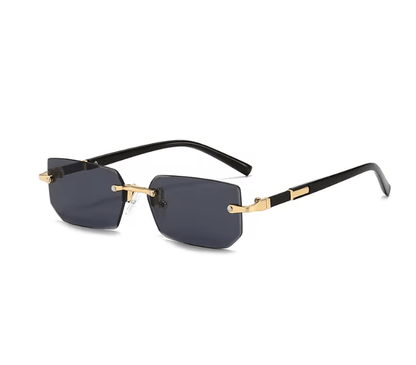 Rimless Rectangle Unisex Sunglasses