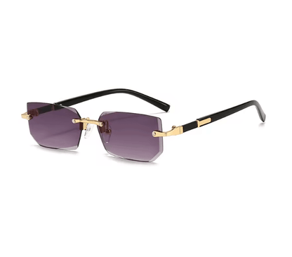 Rimless Rectangle Unisex Sunglasses 14