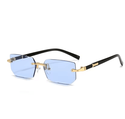 Rimless Rectangle Unisex Sunglasses 1