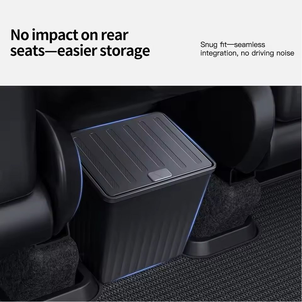 MaxOrganize Rear-Seat Storage Box & Trash Can for Tesla Model 3 / Y (Highland/Juniper)