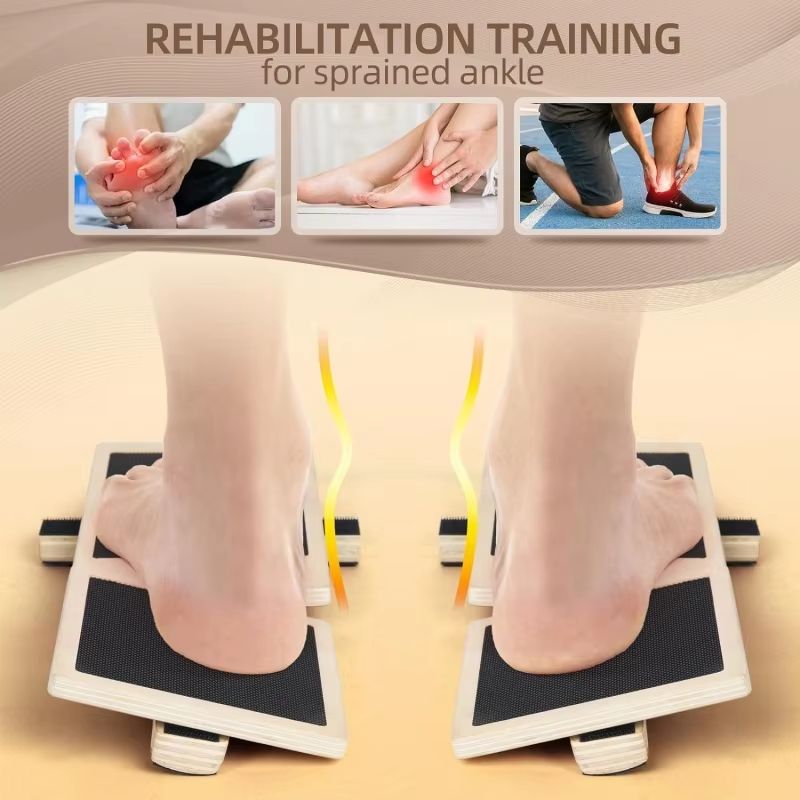 Single Foot Wooden Balance Board Ankle Strengthener And Posture Trainer 2