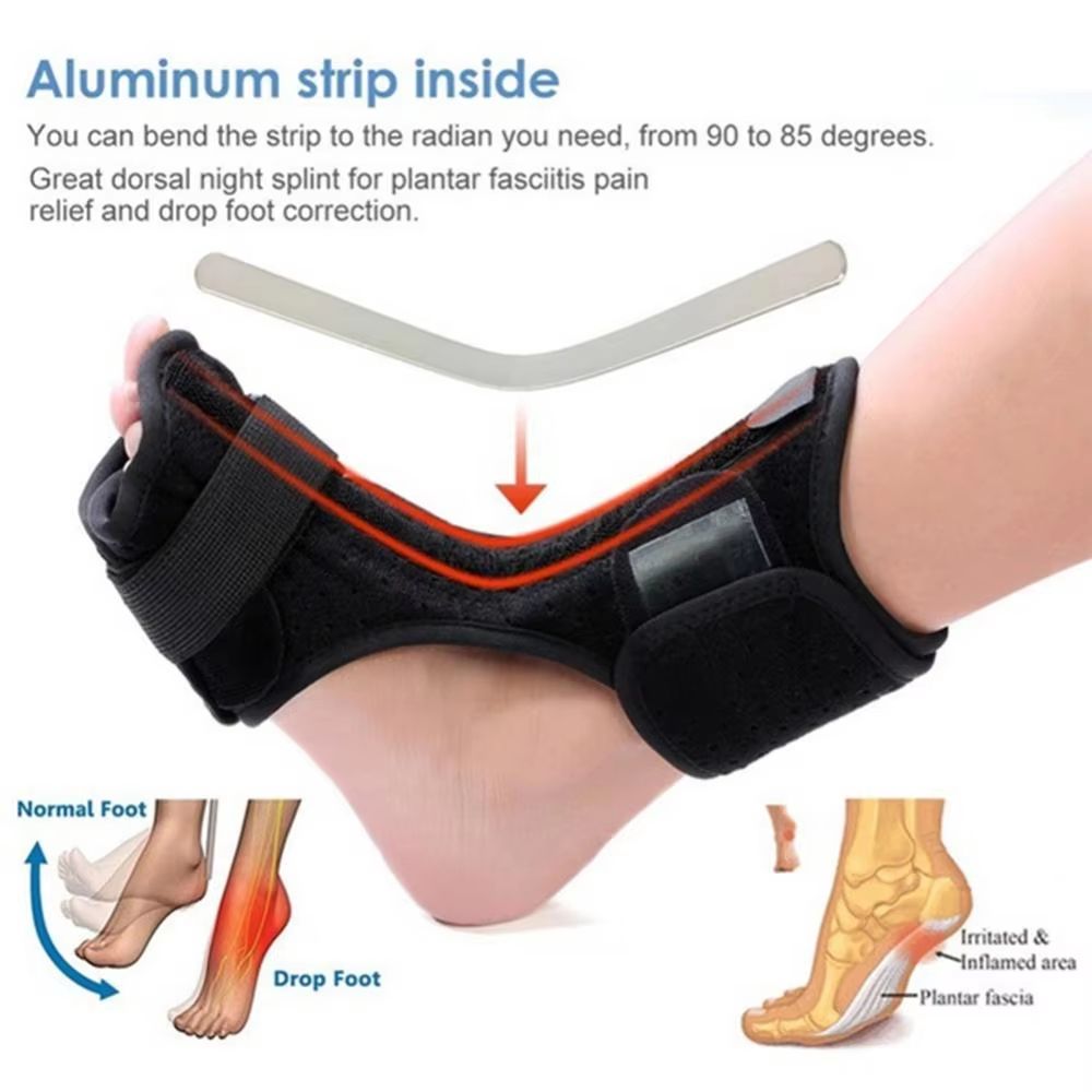 Adjustable Plantar Fasciitis Night Splint Foot Drop Orthosis Ankle Support Brace