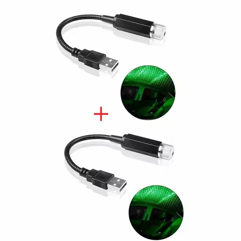 GalaxyGlow USB Starry Sky Projector  2Pack LED Night Lamp For Car Roof Or Room Ceiling 13