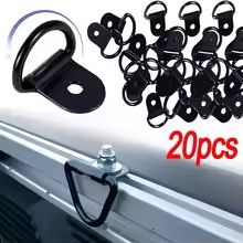 AnchorPro Stainless Steel D-Shape Pull Hook Tie-Down Ring Kit – Heavy-Duty Cargo & Trailer Anchors