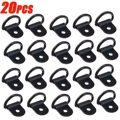 AnchorPro Stainless Steel DShape Pull Hook TieDown Ring Kit  HeavyDuty Cargo  Trailer Anchors 4