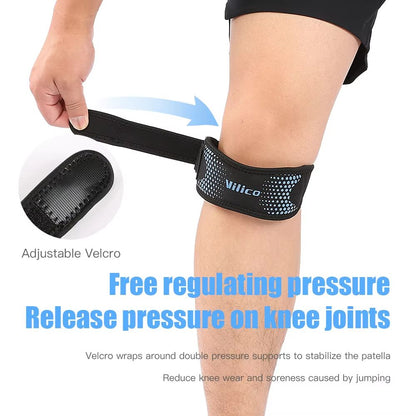 Adjustable Patella Knee Strap Brace  Patellar Tendon Stabilizer Support Band For Sports 2