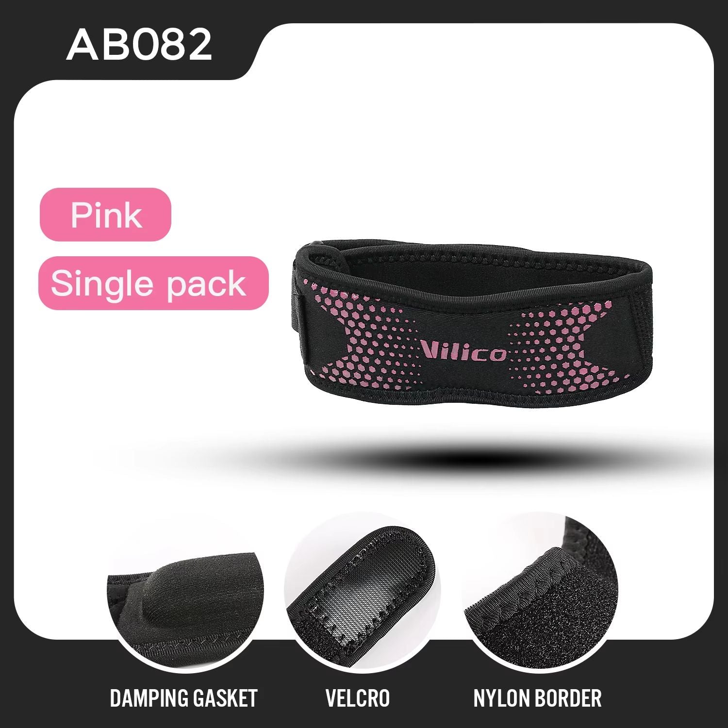 Adjustable Patella Knee Strap Brace  Patellar Tendon Stabilizer Support Band For Sports 5
