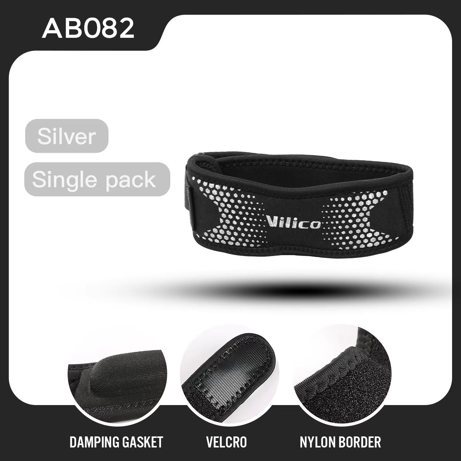 Adjustable Patella Knee Strap Brace  Patellar Tendon Stabilizer Support Band For Sports 7