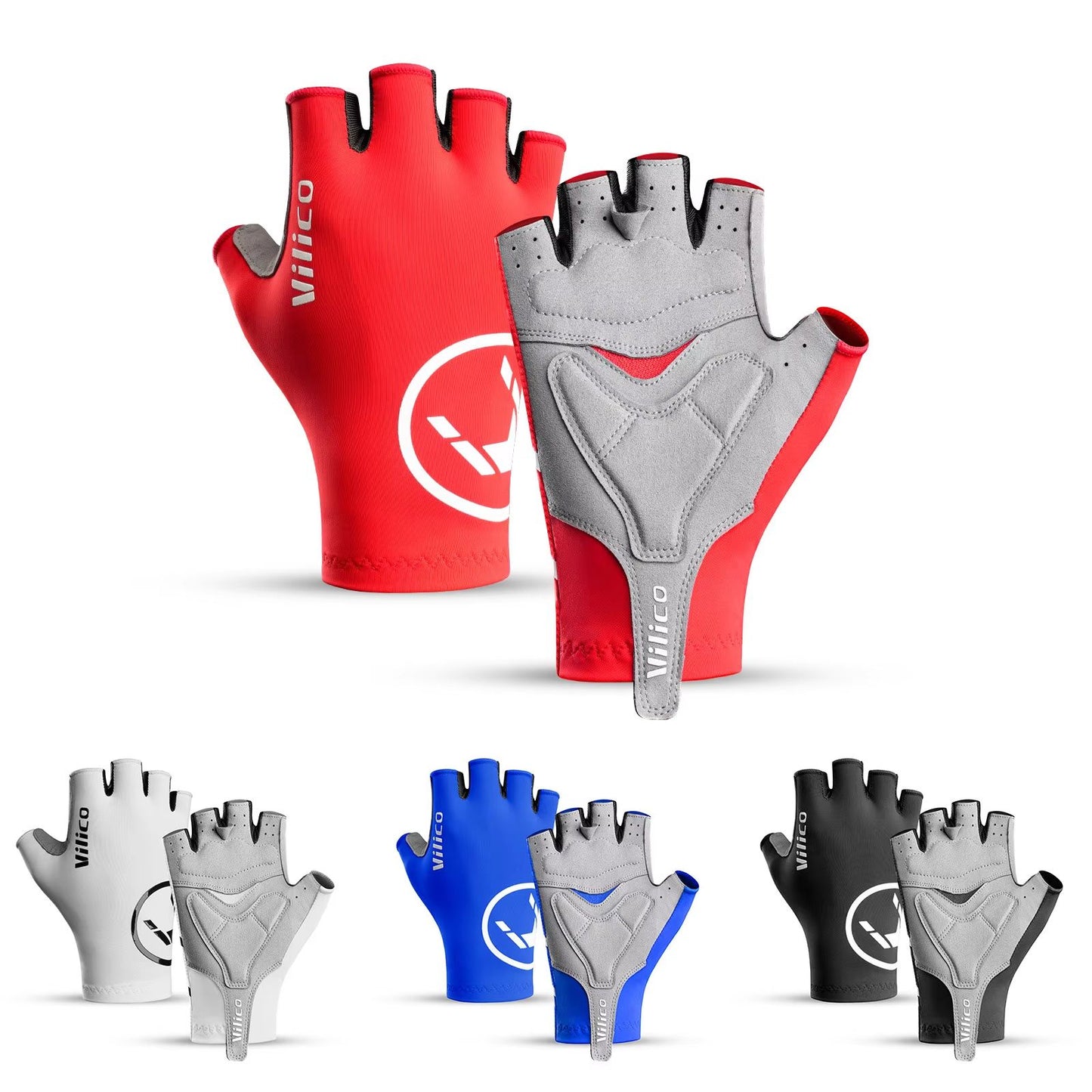 Breaking Wind Half Finger Cycling Gloves Anti-slip Road Bike and MTB Mittens