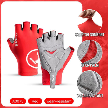 Breaking Wind Half Finger Cycling Gloves Antislip Road Bike And MTB Mittens 8