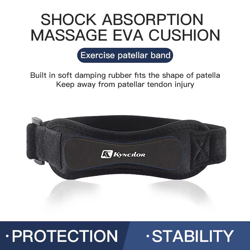 Adjustable Patellar Tendon Strap With Silica Gel Padding  Relief For Jumpers Knee And Running 4