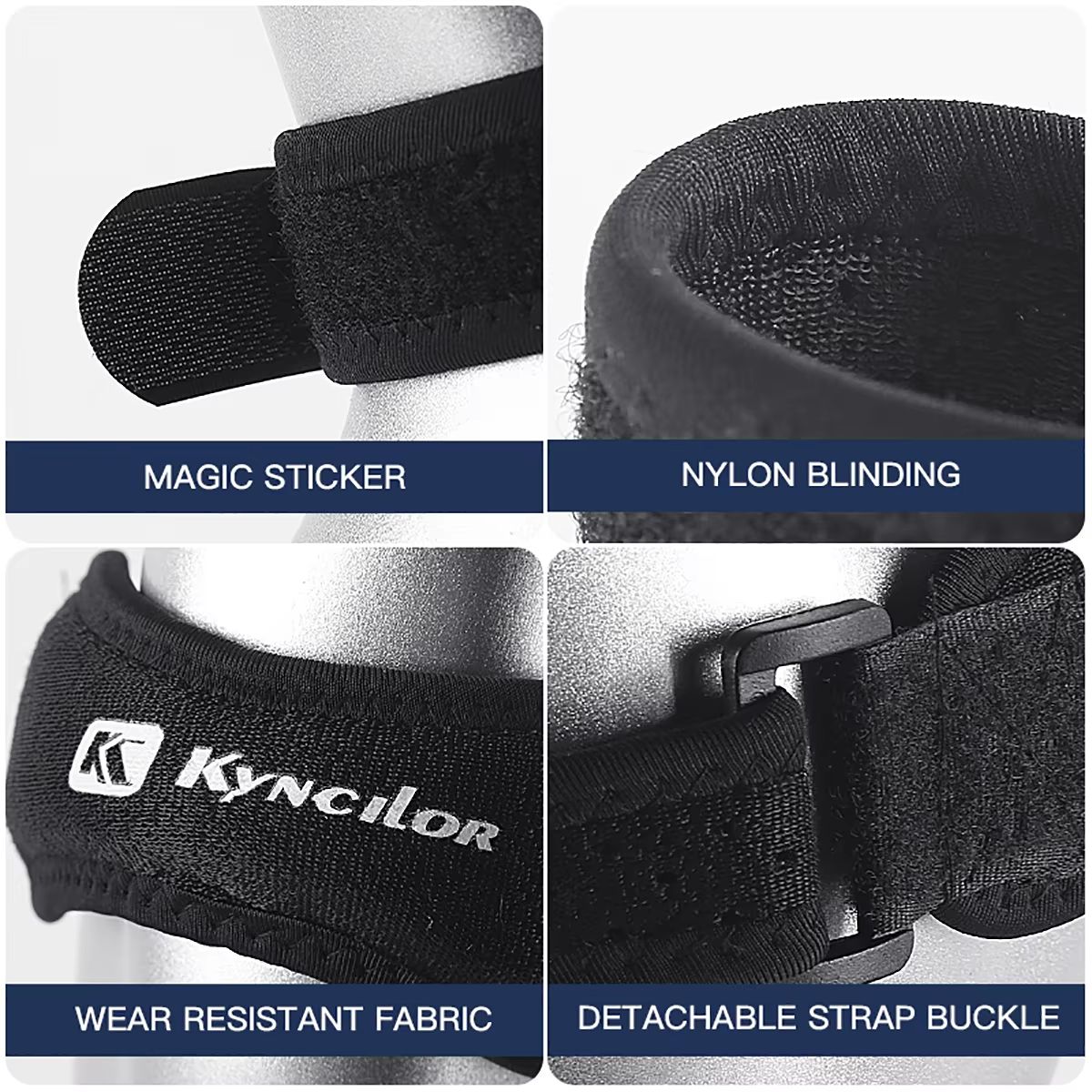 Adjustable Patellar Tendon Strap With Silica Gel Padding  Relief For Jumpers Knee And Running 2
