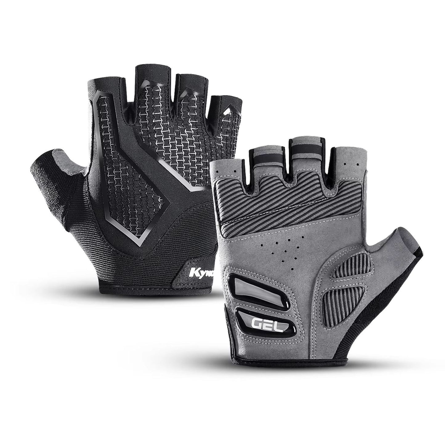 Breathable Half Finger Cycling Gloves with Anti Slip Grip and Shock Absorbing Padding for Men and Women
