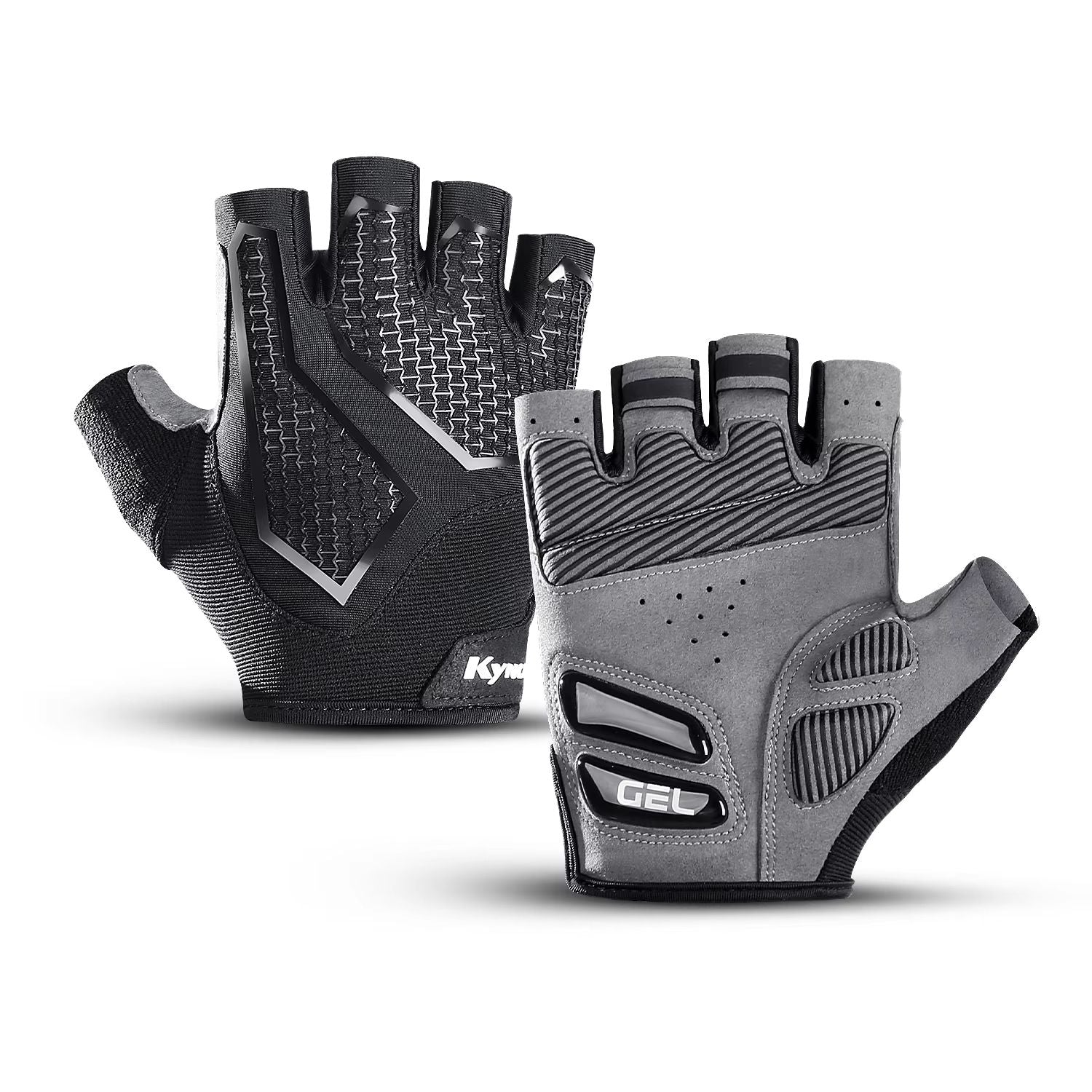 Breathable Half Finger Cycling Gloves with Anti Slip Grip and Shock Absorbing Padding for Men and Women