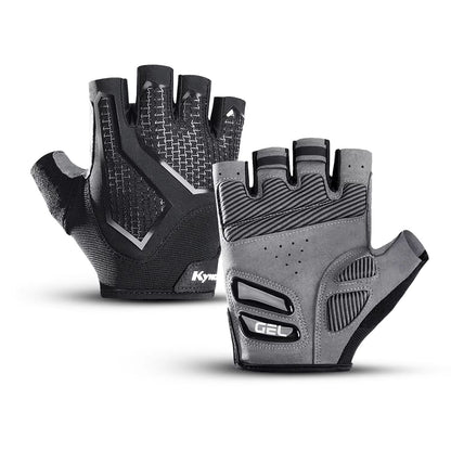 Breathable Half Finger Cycling Gloves with Anti Slip Grip and Shock Absorbing Padding for Men and Women