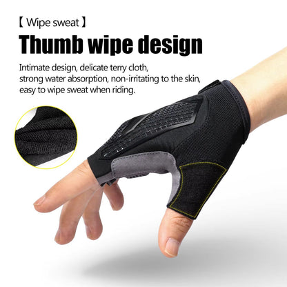 Breathable Half Finger Cycling Gloves With Anti Slip Grip And Shock Absorbing Padding For Men And W 2