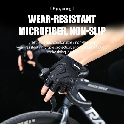 Breathable Half Finger Cycling Gloves With Anti Slip Grip And Shock Absorbing Padding For Men And W 3