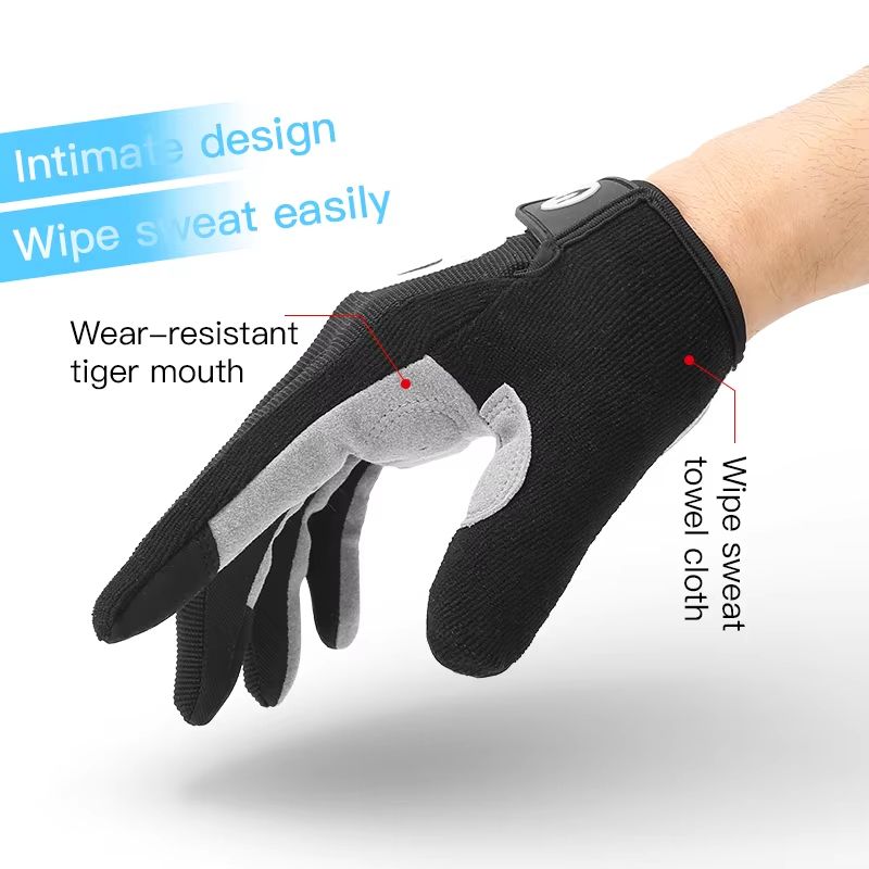 Breath Cool Full Finger MTB Gloves Shock Absorbing Trail And Ride Protection 1