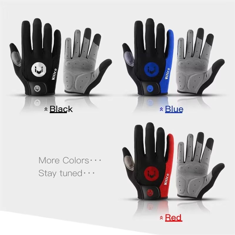 Breath Cool Full Finger MTB Gloves Shock Absorbing Trail And Ride Protection 4
