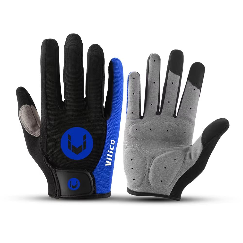 Breath Cool Full Finger MTB Gloves Shock Absorbing Trail And Ride Protection 8