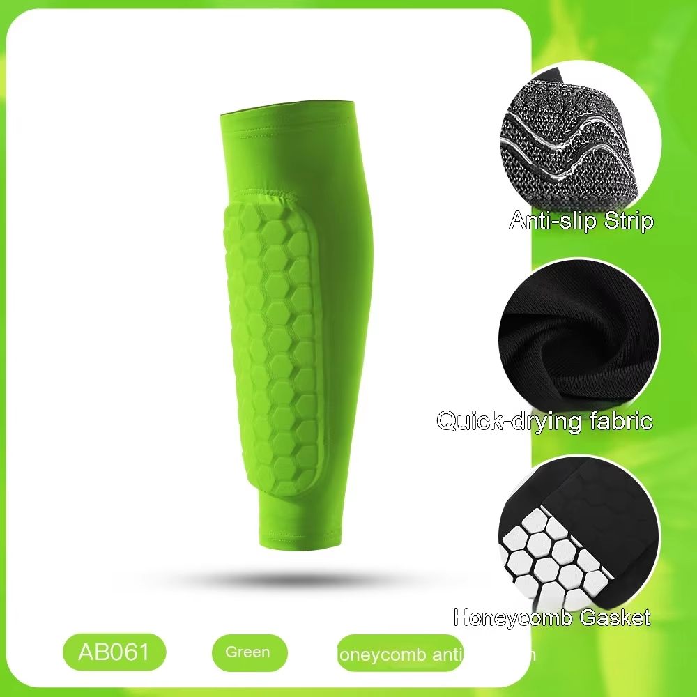 Honeycomb Shin Guards Leg Sleeves  Shockproof Soccer Protection With AntiSlip Grip 8