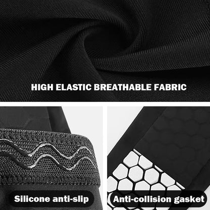 Honeycomb Padded Football Shin Guard Compression Sleeve 2