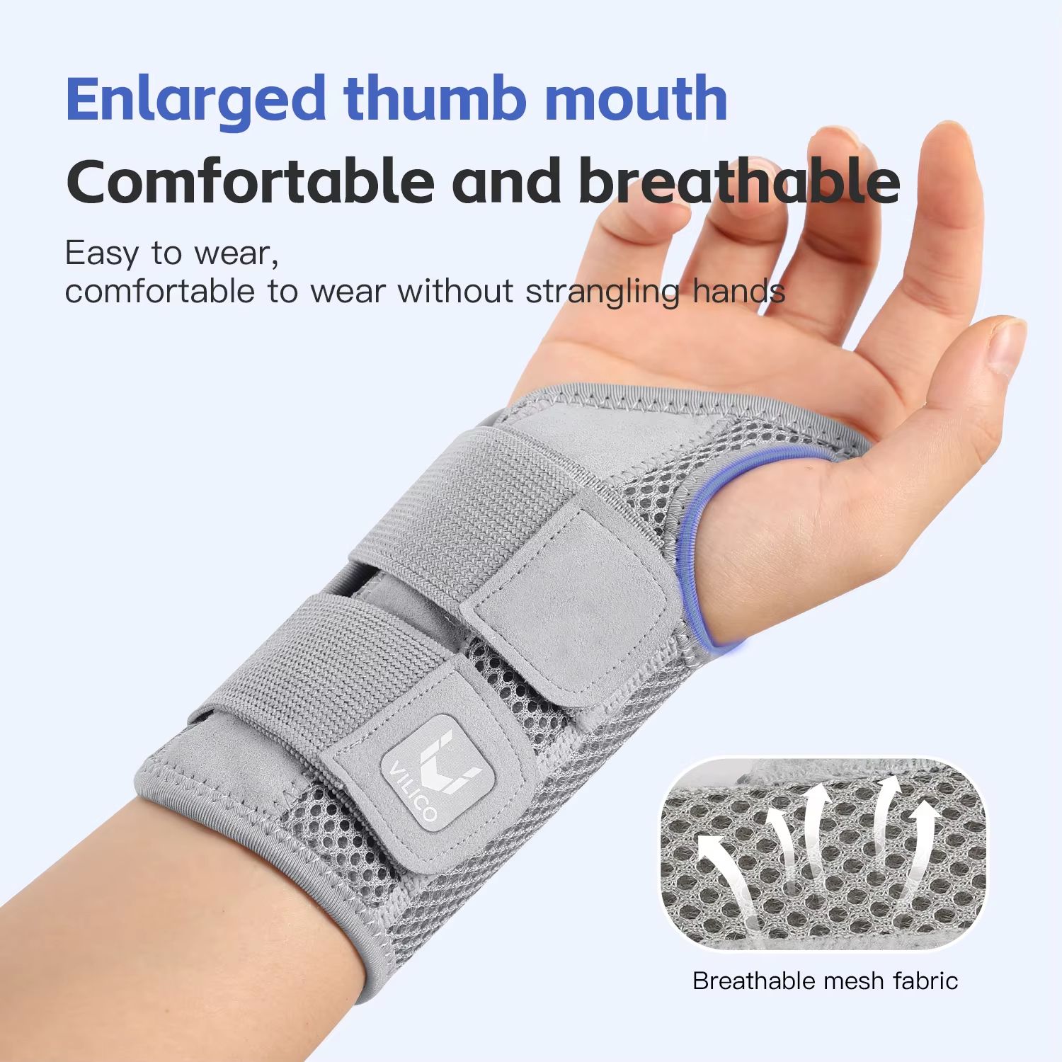 Adjustable Thumb  Wrist Support Brace With Dual Straps  Relief For Tendonitis And Strain 1