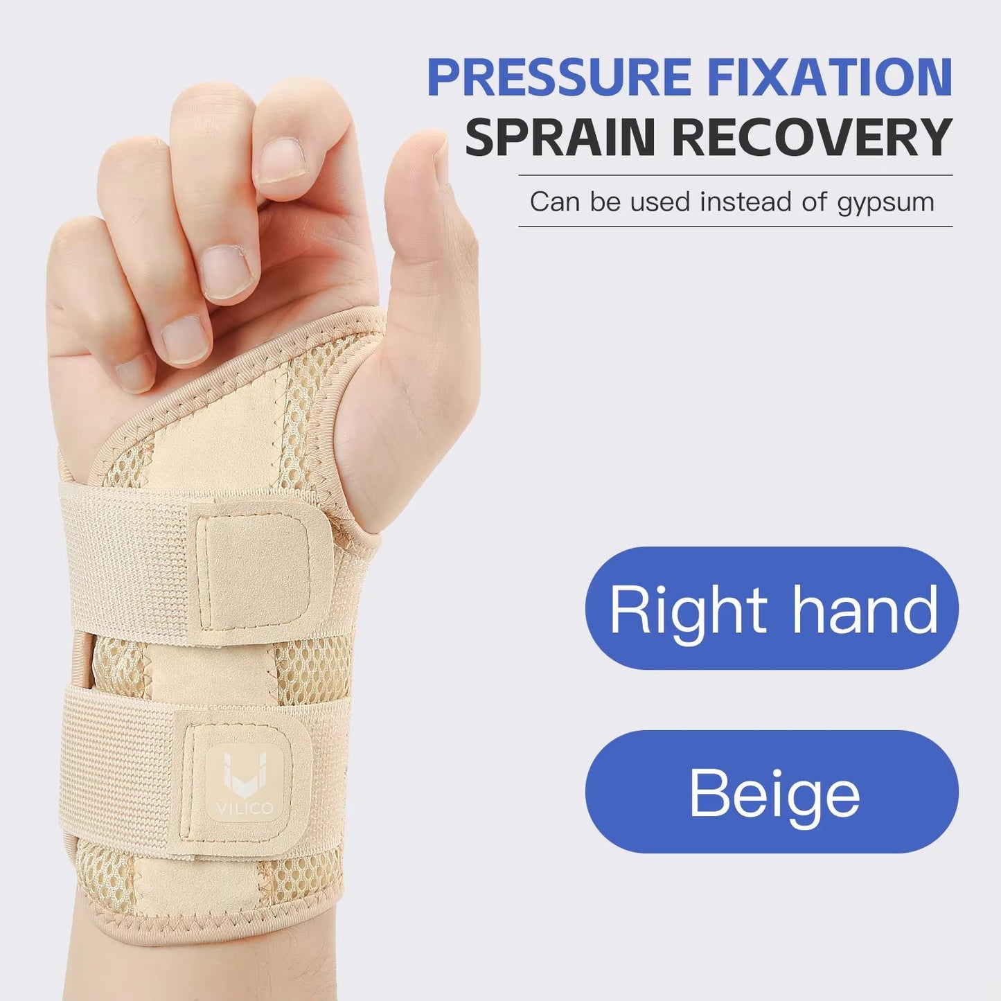 Adjustable Thumb  Wrist Support Brace With Dual Straps  Relief For Tendonitis And Strain 11