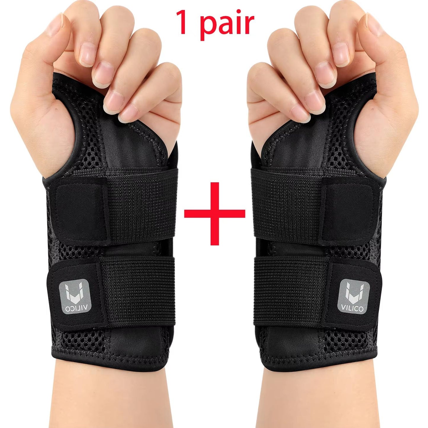 Adjustable Thumb  Wrist Support Brace With Dual Straps  Relief For Tendonitis And Strain 8