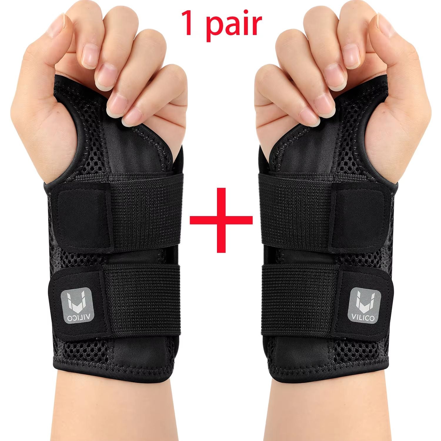 Adjustable Thumb  Wrist Support Brace With Dual Straps  Relief For Tendonitis And Strain 8