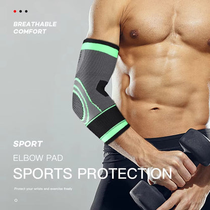 Elastic Elbow Support Compression Sleeve Sweat Wicking Protective Pad