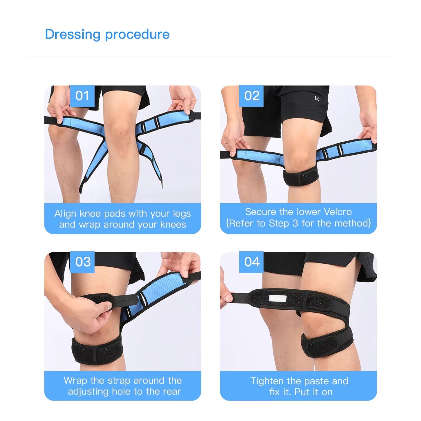 Adjustable IT Band Compression Wrap For Knee Thigh  Hip Support 5