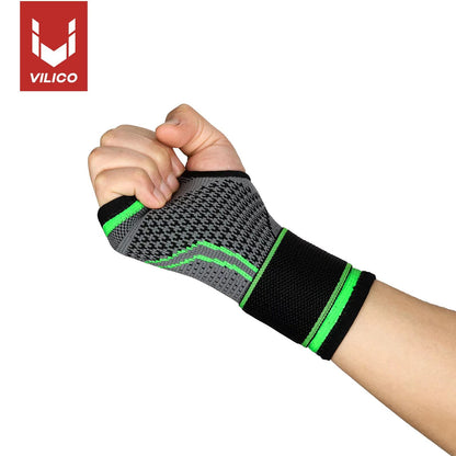 Adjustable Wrist Brace with Palm Guard – Compression Support for Gym & Carpal Tunnel Relief