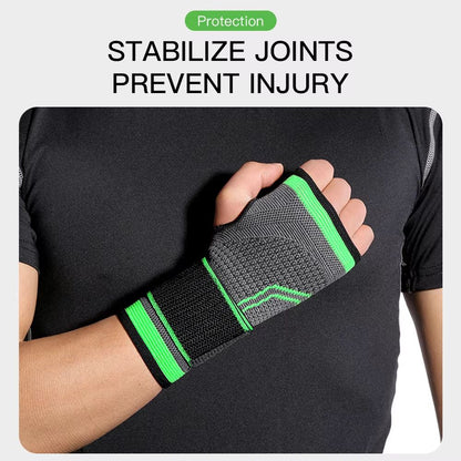 Adjustable Wrist Brace With Palm Guard  Compression Support For Gym  Carpal Tunnel Relief 3