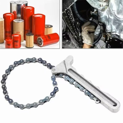 GripMaster Universal Oil Chain Wrench  HeavyDuty Filter Removal Tool 1