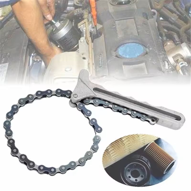 GripMaster Universal Oil Chain Wrench  HeavyDuty Filter Removal Tool 2