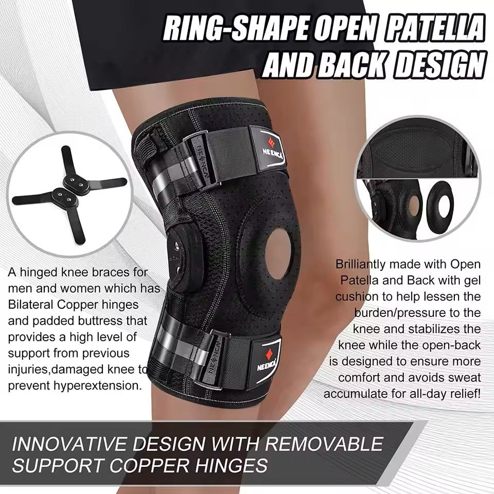 NEENCA Hinged Knee Brace With Side Stabilizers For Pain Relief And Joint Support 4