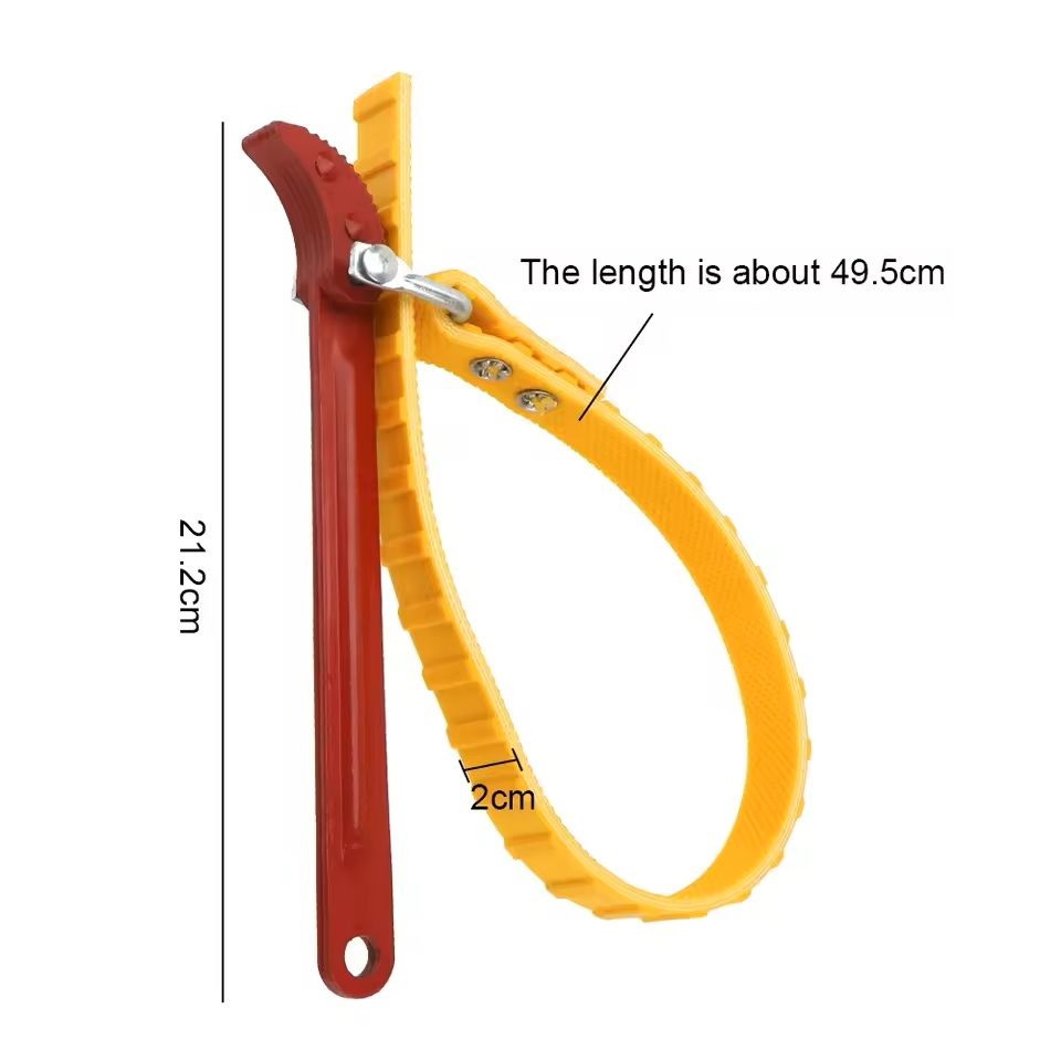 FlexGrip Adjustable Oil Filter Strap  Chain Wrench Tool 1
