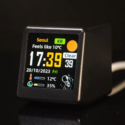 GeekMagic Ultra Smart WiFi Weather Station Bed Clock With Photo Display And GIF Animation 7