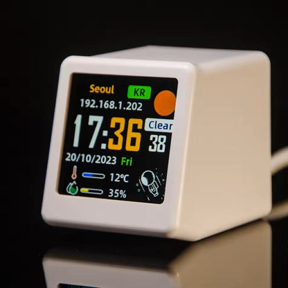 GeekMagic Ultra Smart WiFi Weather Station Bed Clock With Photo Display And GIF Animation 8