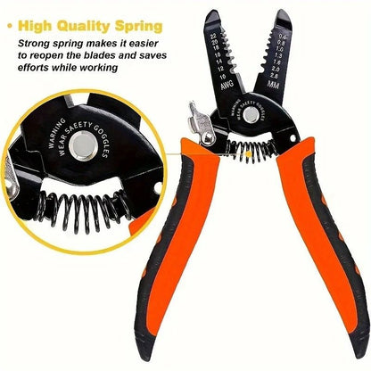 ProWire Master Electrician MultiFunction Stripper  Crimper Tool 5