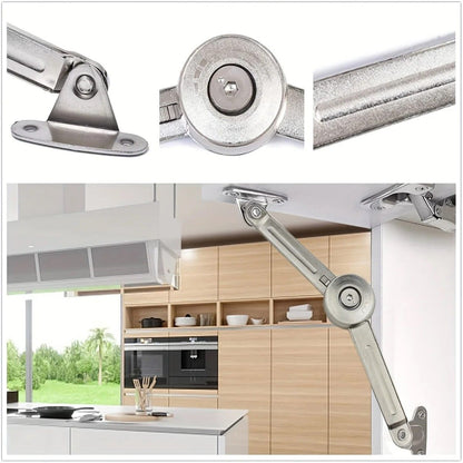 SatinNickel SoftClose Lid Support Hinge  Premium Folding Lid Stay 3