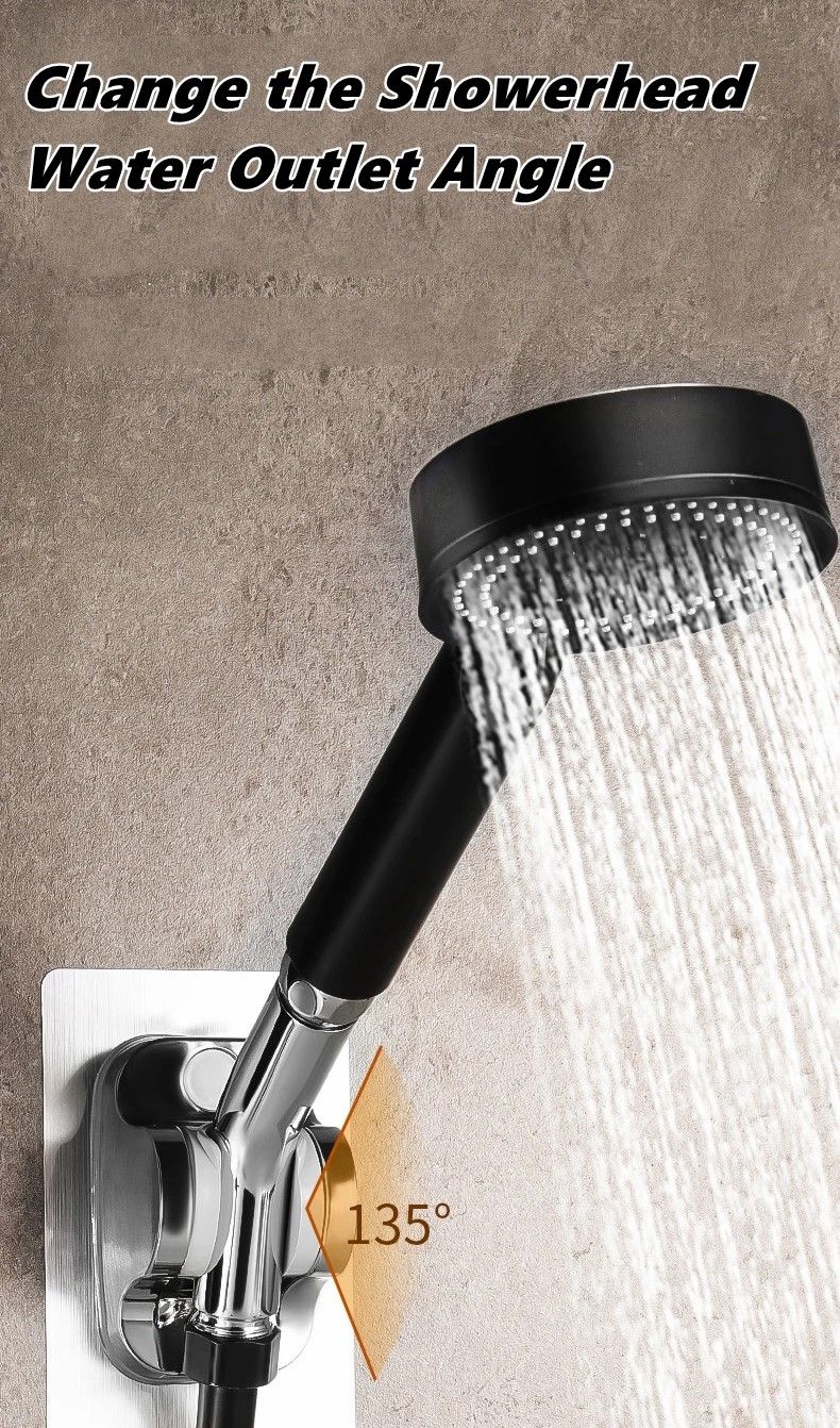 AdjustaTilt Premium Shower Arm Elbow  Universal 135 Angle Adapter For Handheld  TopSpray Heads 8