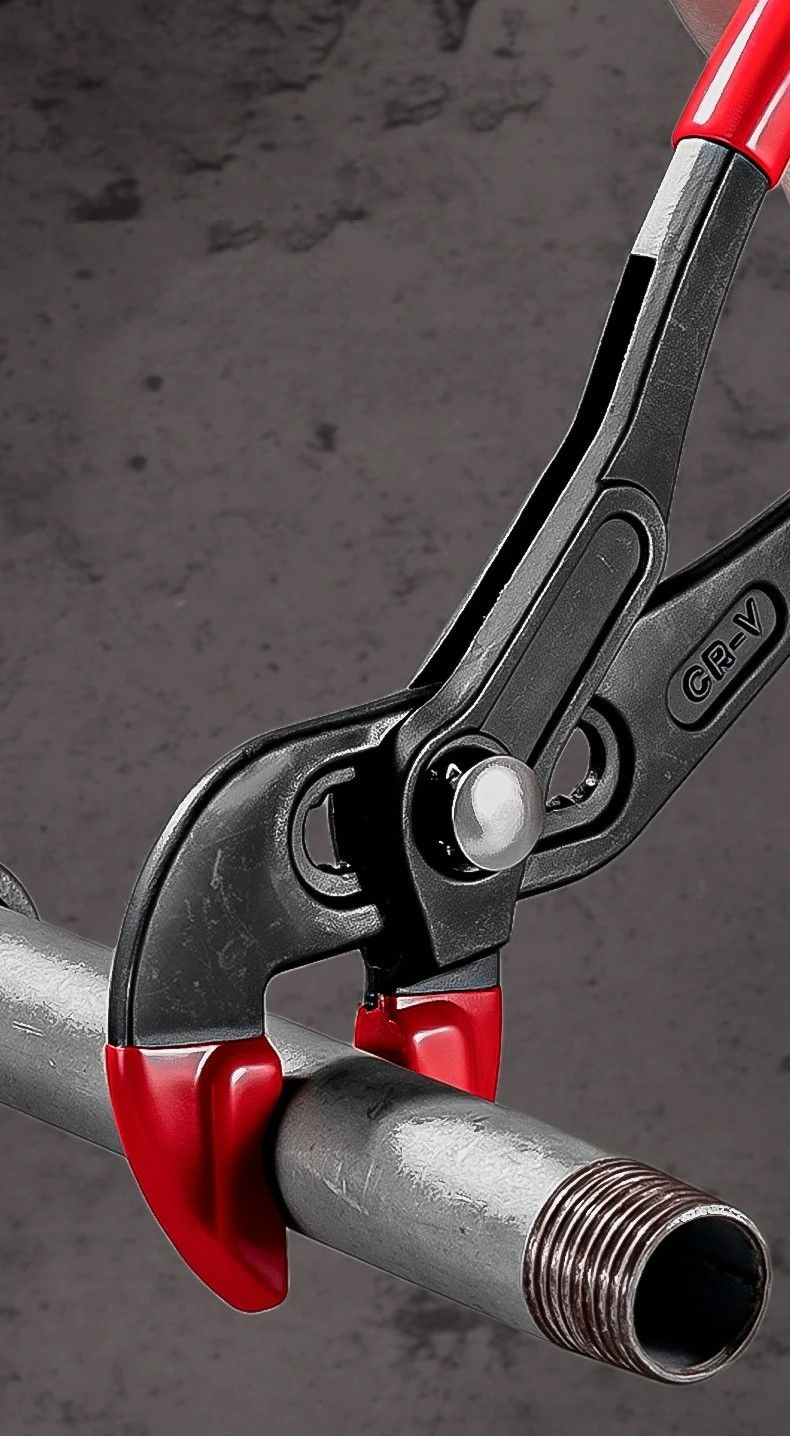 QuickRelease MultiSize Adjustable Water Pump  Pipe Pliers 7 Inch  10 Inch  12 Inch  InstantJaw Plum