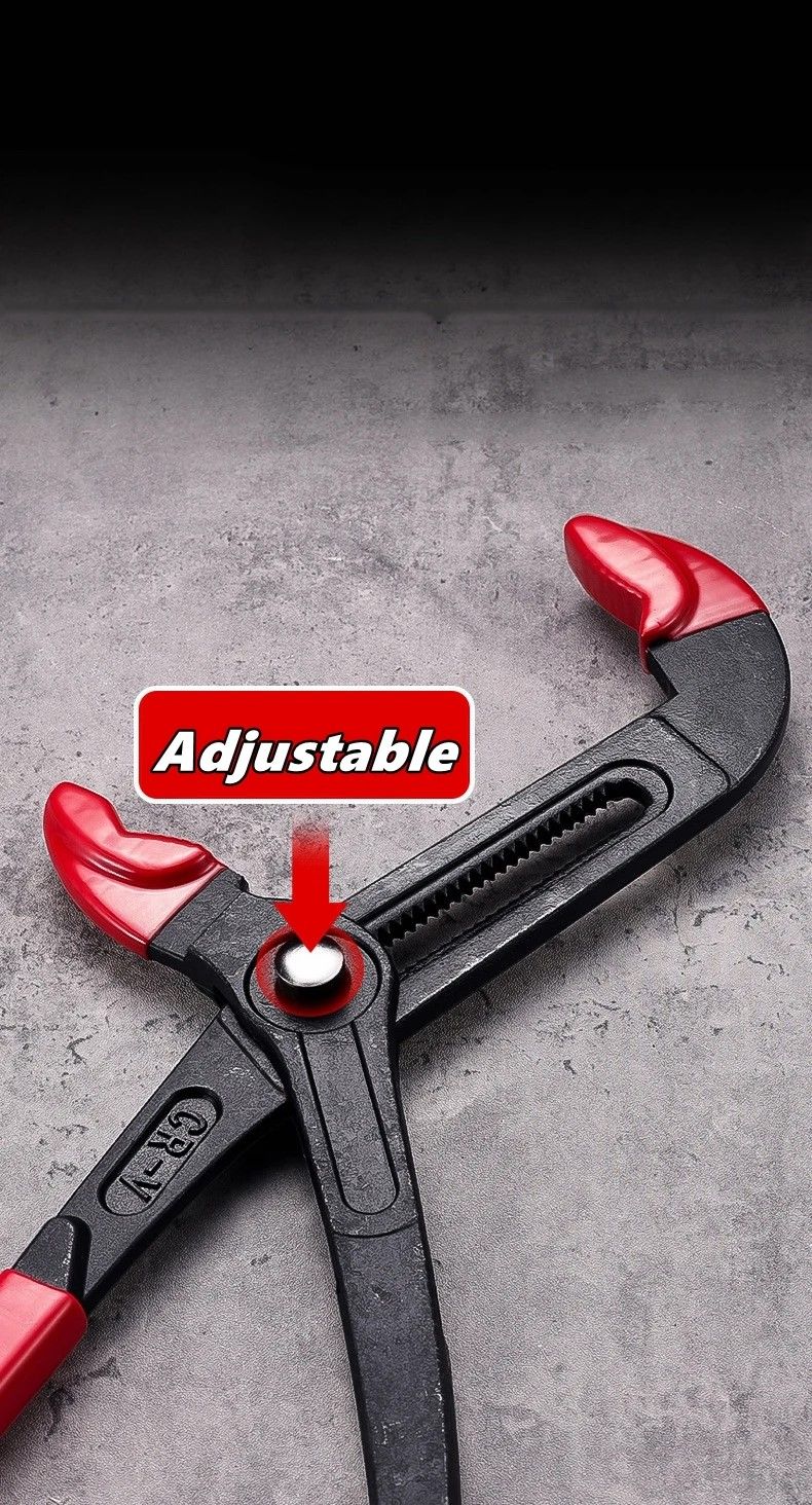 QuickRelease MultiSize Adjustable Water Pump  Pipe Pliers 7 Inch  10 Inch  12 Inch  InstantJaw Plum